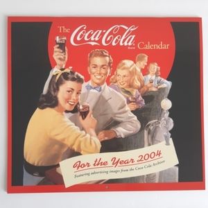 2004 Coca-Cola Calendar with cardboard protector